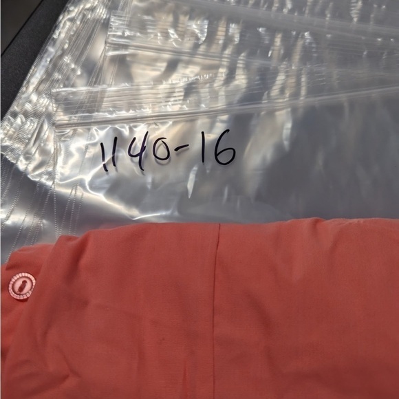 Basic Edition women’s button up top Orange‎ size  large - Picture 7 of 9